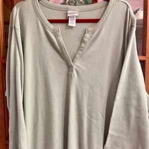 Comfortable top, sage ,size 26/28